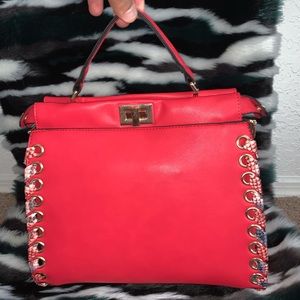 Faux Snake Skin Purse